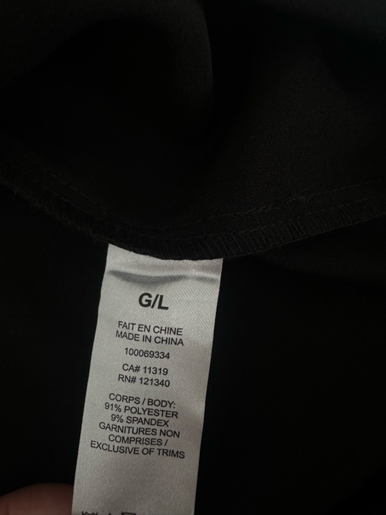 NWT Black Ruched Side Mini Skirt Side Zip Dynamite Size Large Office Academia - Picture 8 of 8